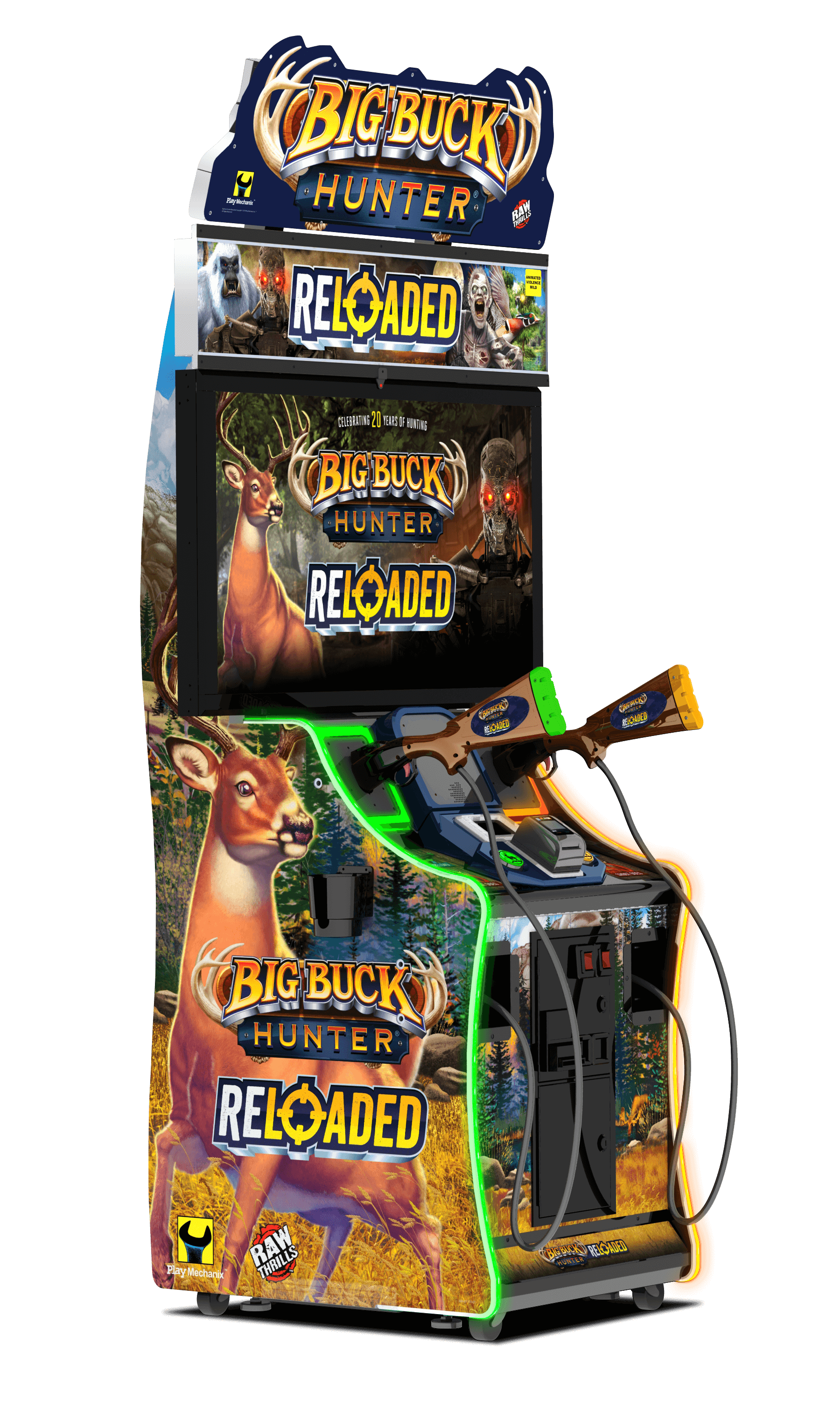 Raw Thrills Big Buck Hunter Reloaded 42" Mini